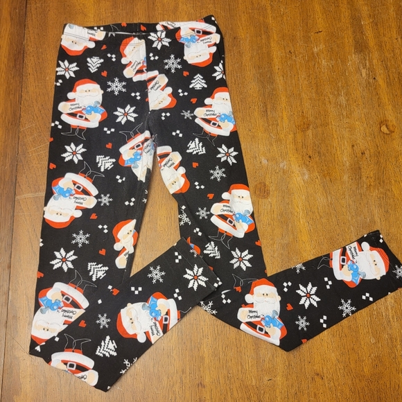 Rudolf the Red Nose Reindeer Leggings - Size Medium (7/9) - Picture 1 of 3